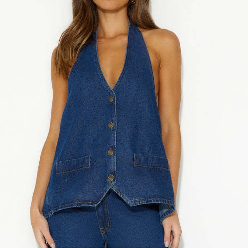 LIONESS Denim Top & jeans